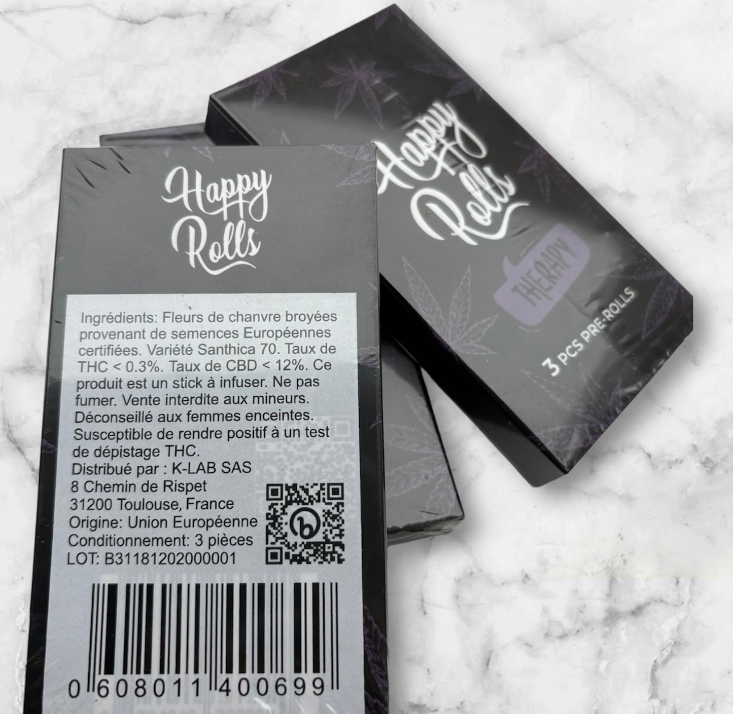 Pré-Roulés Happy Rolls - Therapy x3