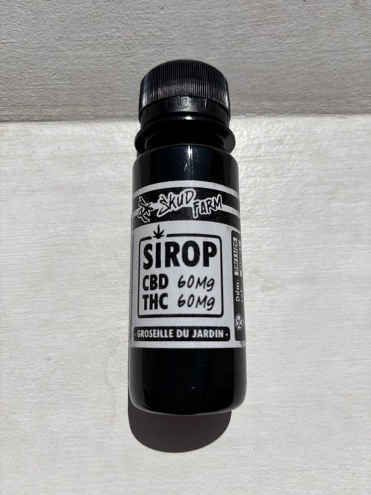 🥤Sirop Groseilles du jardin - 60mg CBD + 60mg THC
