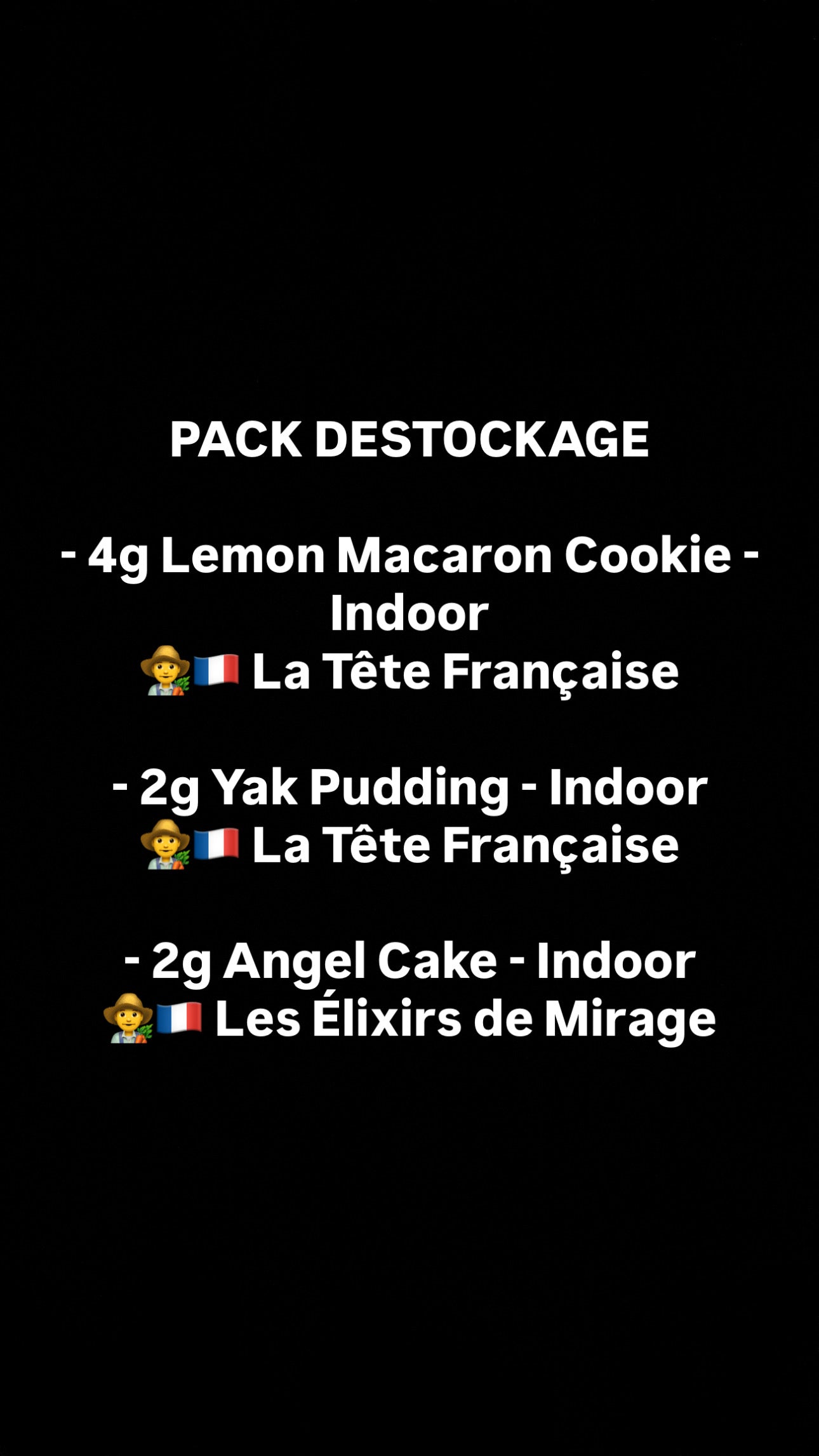 Pack Destock - Indoor 🇫🇷 - 8g